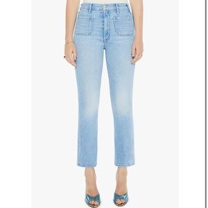 NWOT • MOTHER • Hustler Patch Pocket Ankle Bootcut Jeans